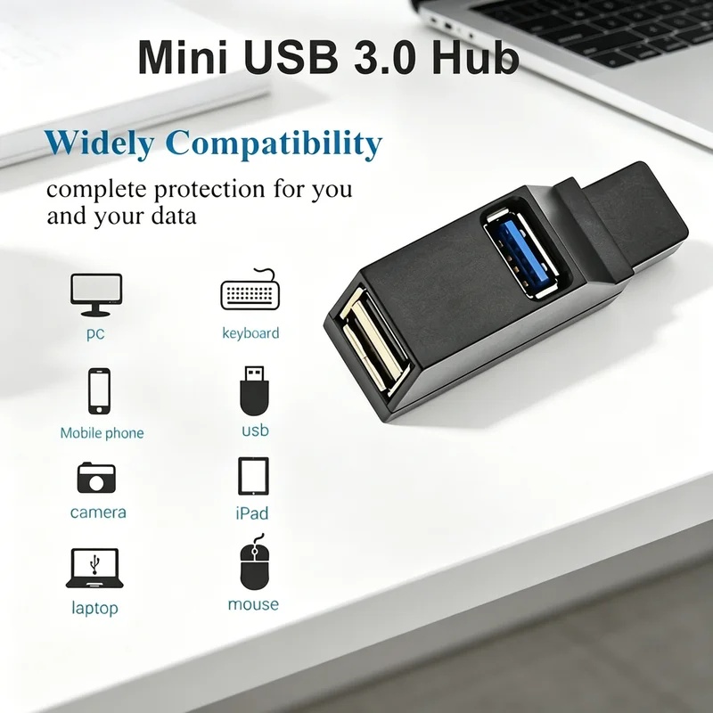 Laptop Accessories Macbook - Hub USB 3.0 2.0 Rotante a