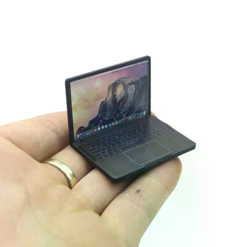 Laptop Accessories Diy - Mini Laptop Simulato 1:12 per Casa
