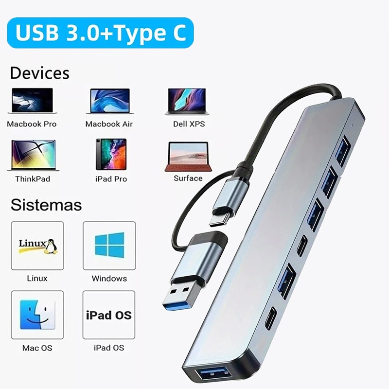 Laptop Accessories Macbook - Hub USB 3.0 2 in 1