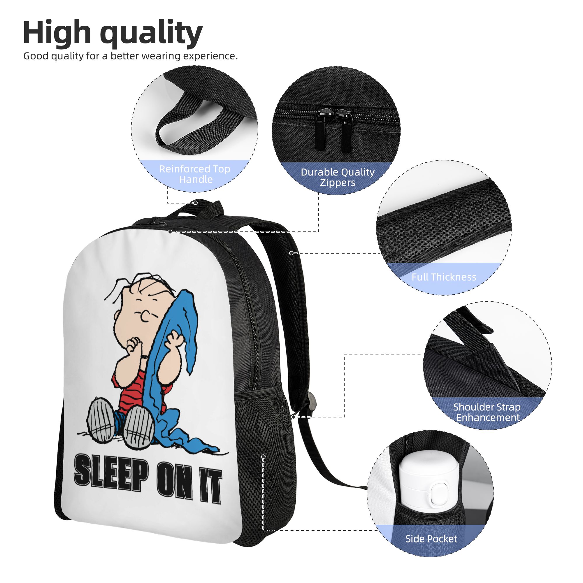 Zaino Snoopy Peanuts Linus & B - Laptop Accessories Gifts For Men recensione e prezzo