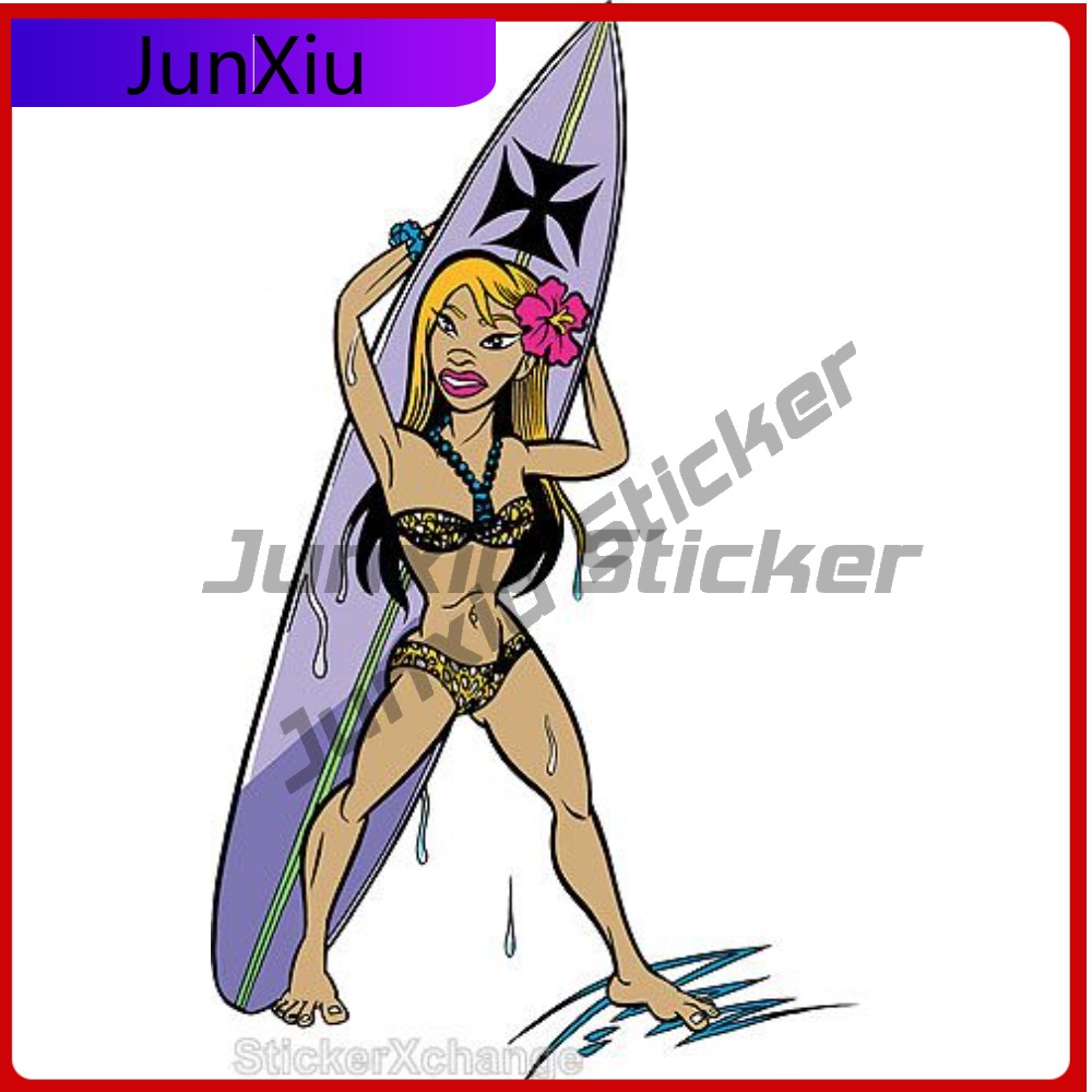 Adesivo Surfer Girl, Nuovo Reg - Laptop Accessories Best recensione e prezzo