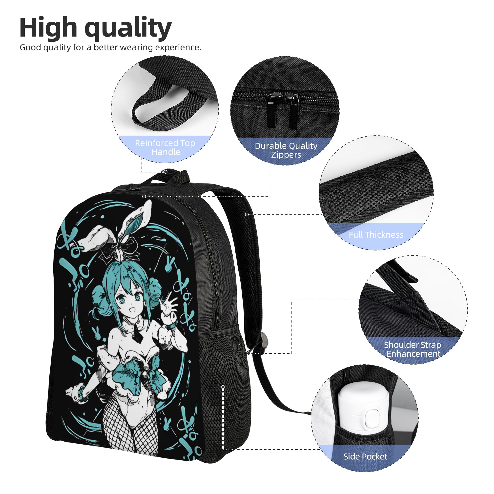 Zaino Kawaii Hatsune Miku per  - Laptop Accessories Gifts For Men recensione e prezzo